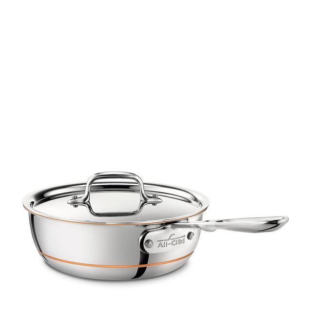 All Clad Copper Core 2 Quart Saucier with Lid