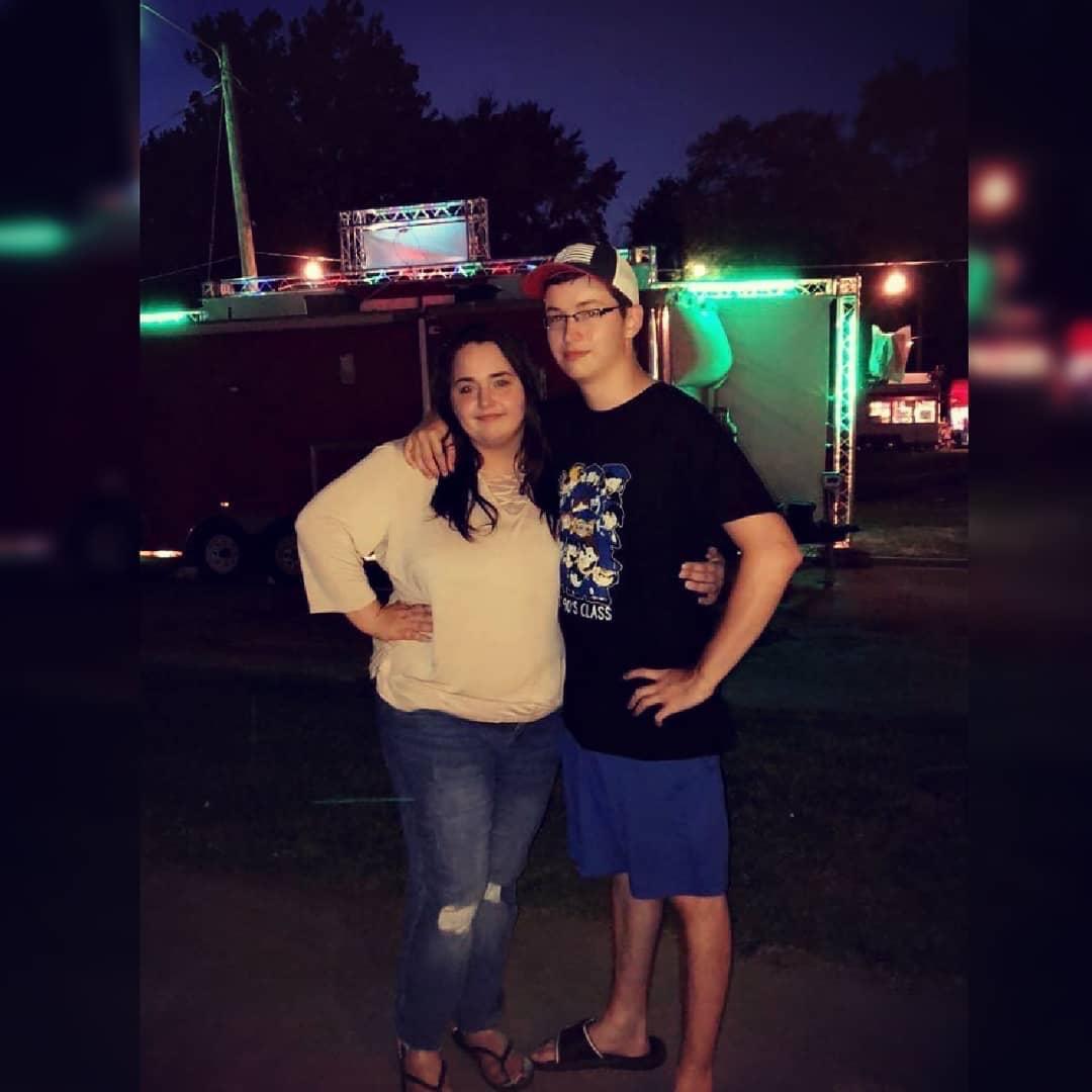 Drew & Jennifer at Casey Popcorn Festival in 2018