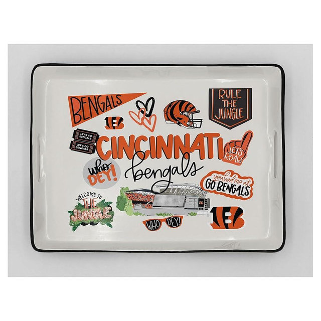 Proformance Home NFL Loco Fan Large Serving Tray w/Handles