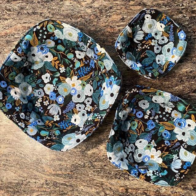 Blue Rifle Paper Co. Bowl Cozy, Set of Bowl Cozies, Garden Party, Serving Bowl