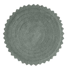 Laurel Green Redondo Round Cotton Bath Mat