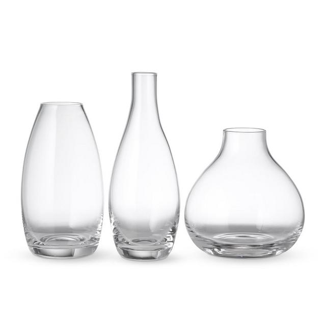 Glass Bud Vases, Set of 3