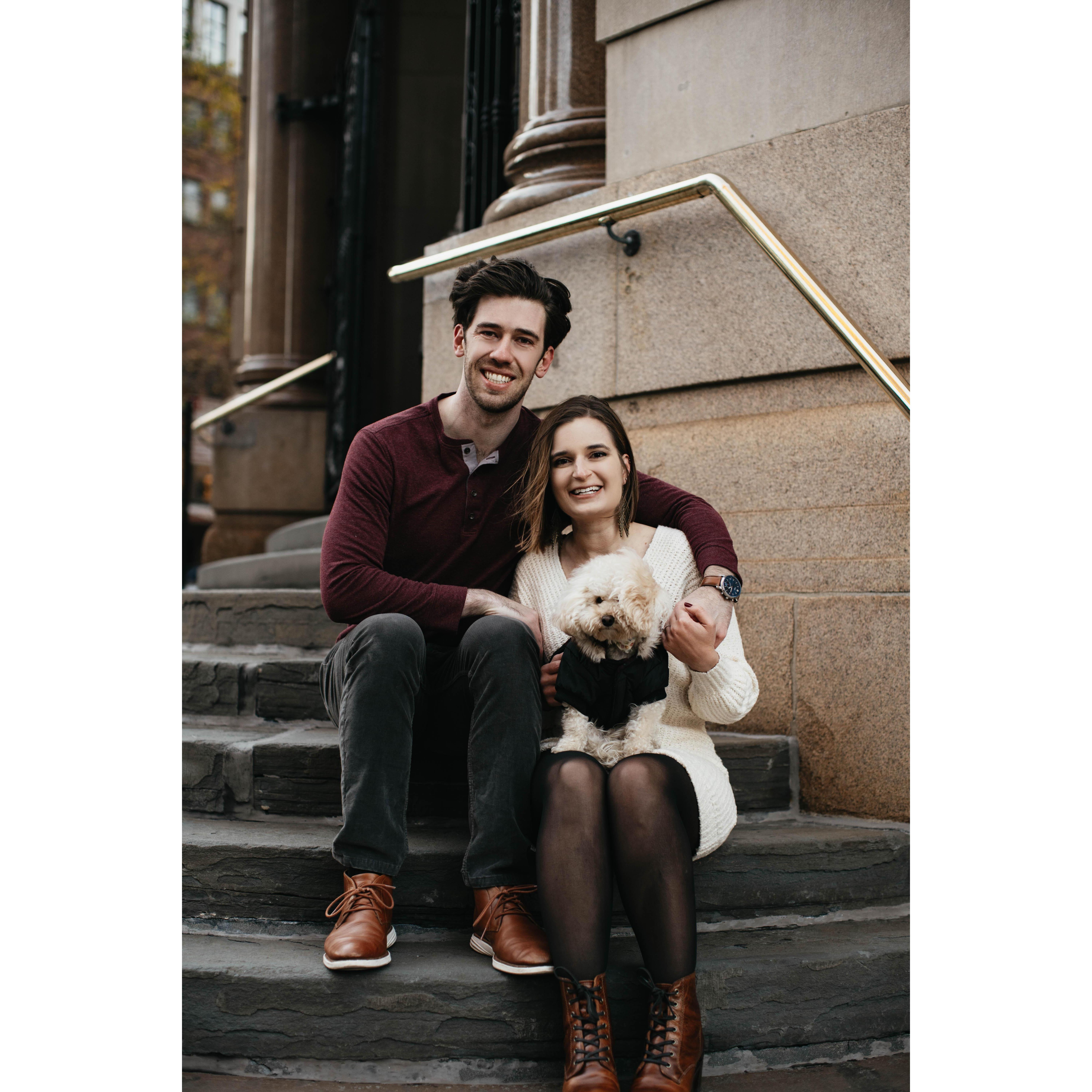 One of our engagement photos from our wonderful wedding photographer, Liz Gibbs