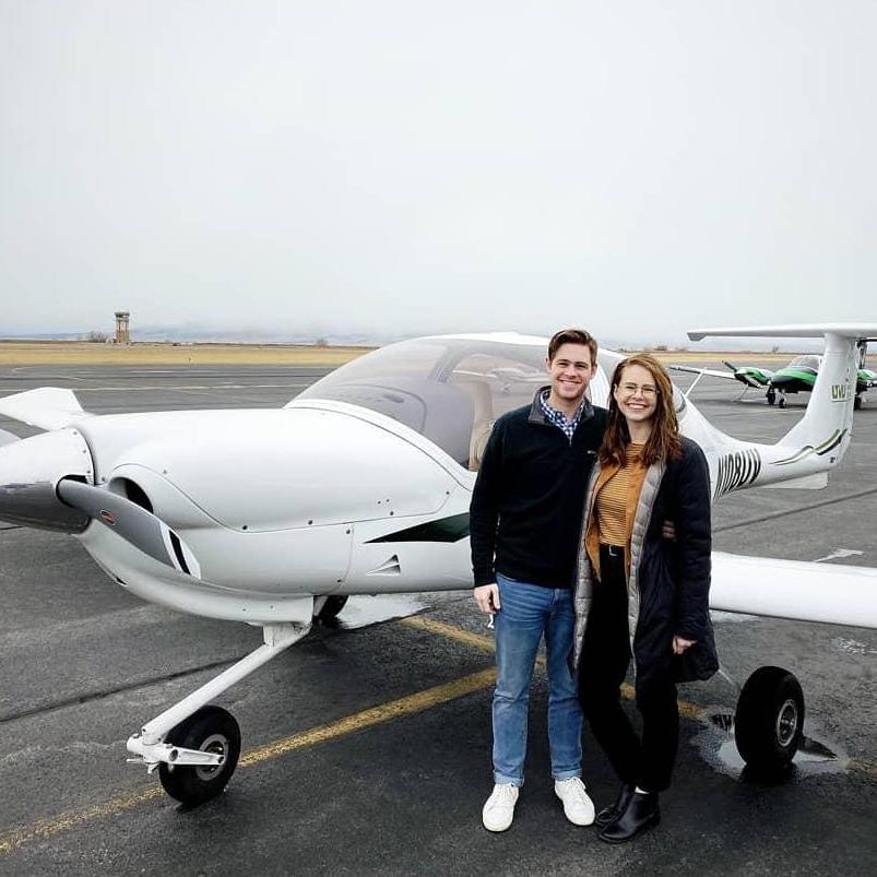 December 13, 2020 - Jenna took Eli on a flight around Provo for his birthday