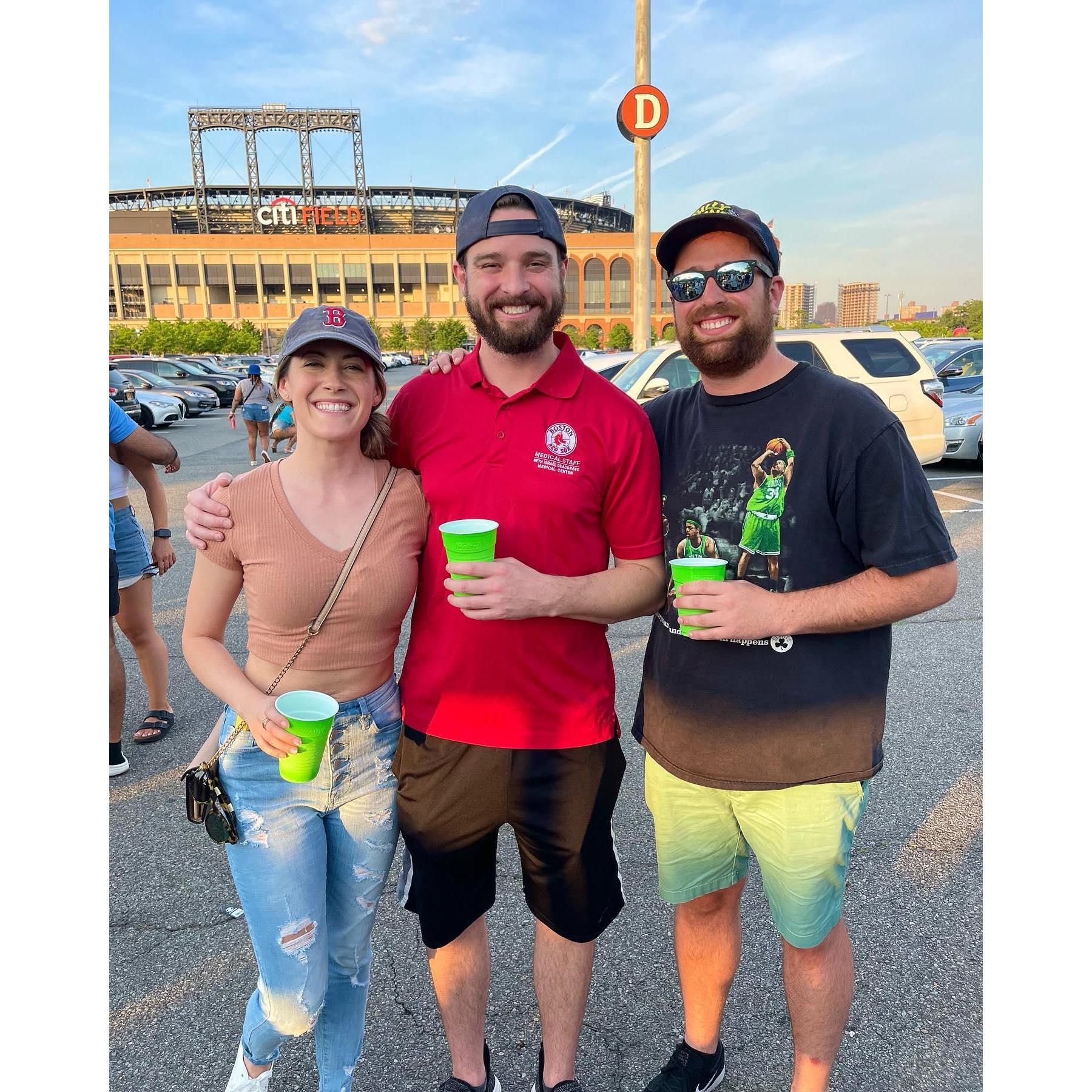 By the green or in the grandstands, the best seats are next to friends, and our officiant!