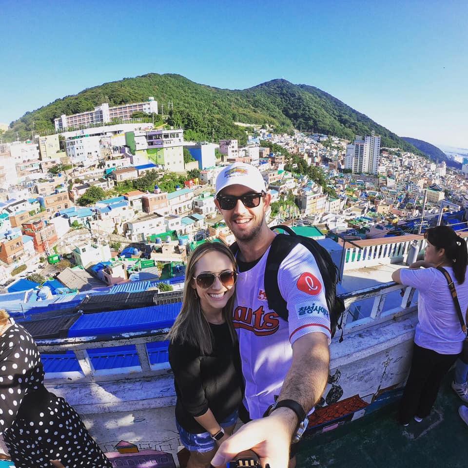 Chelsea and I in Busan, South Korea.