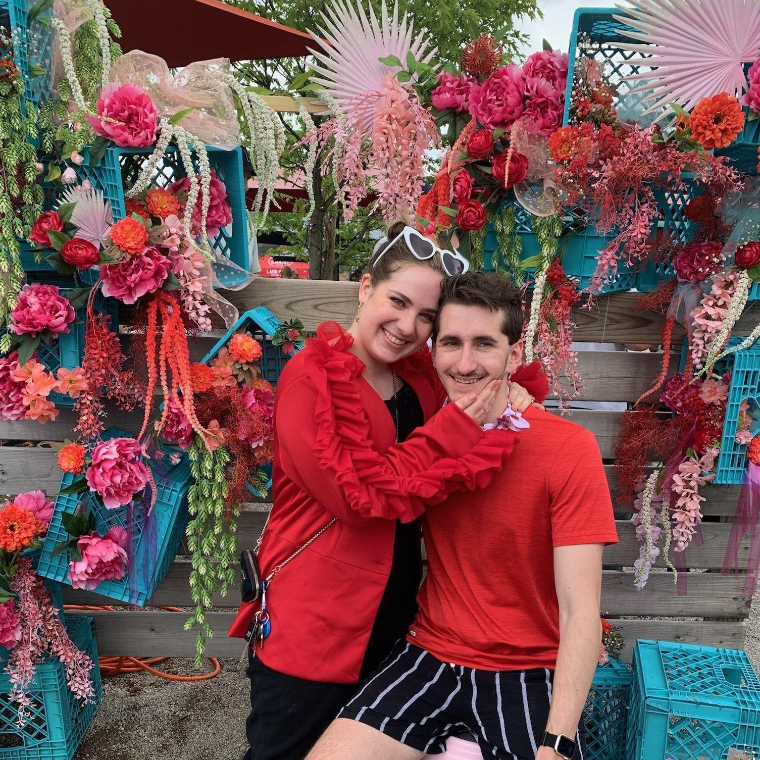 If Jeni's is in the name, Liz will be there. And these two were dressed in red and as sweet as strawberry jam at the Jeni's Ice Cream Strawberry Jam Fest in Columbus.