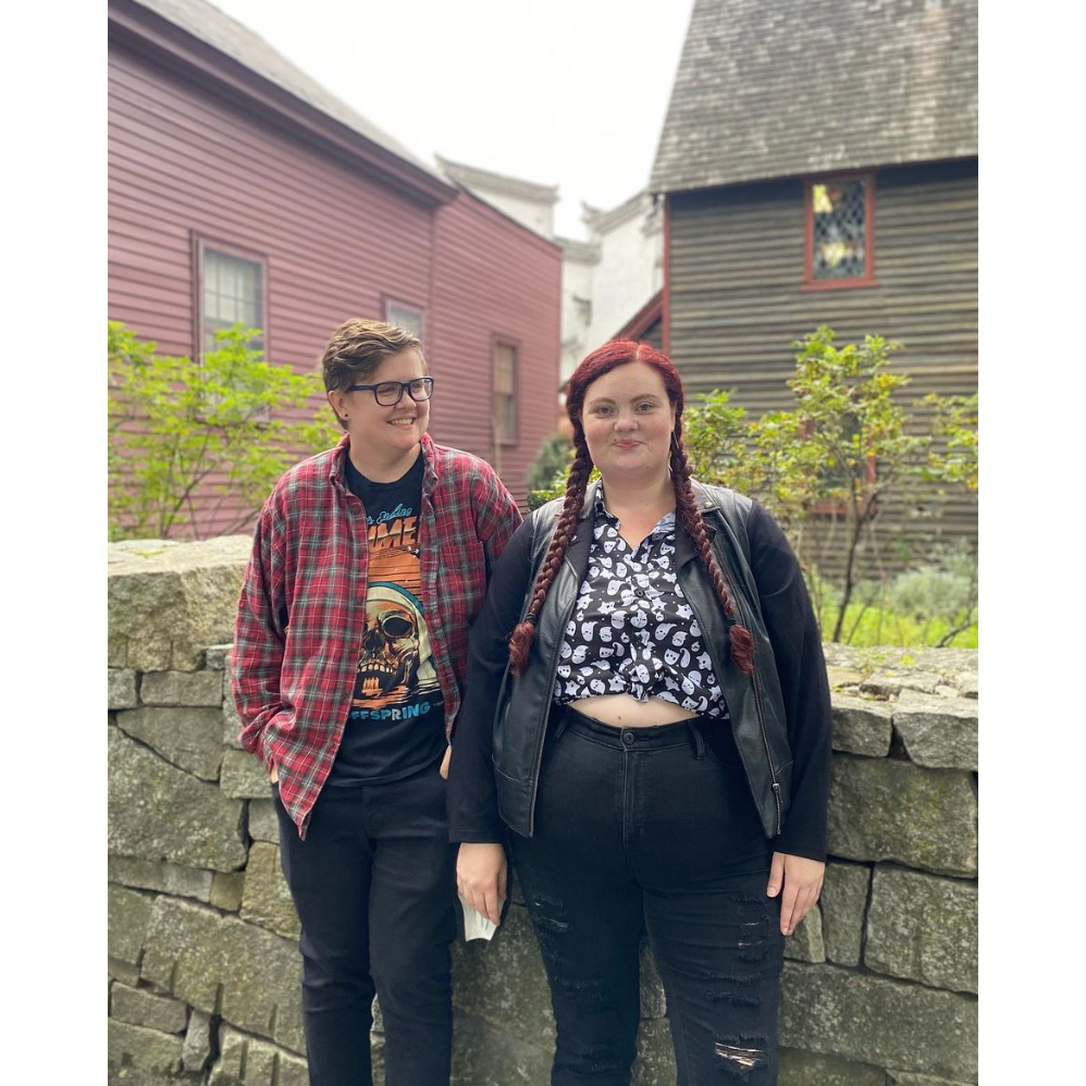 Posing in one of our favorite places, Salem, Mass.