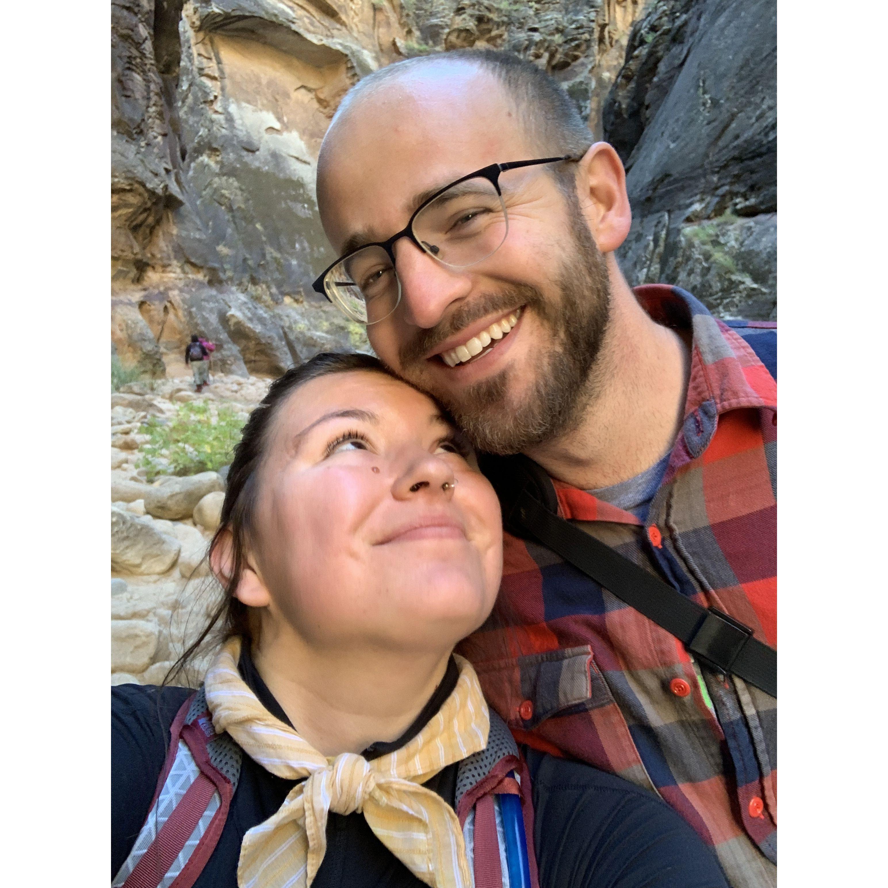An early relationship trip to Zion with Casey's friends led to a deepening of our love (and a new understanding of how we plan things differently!)