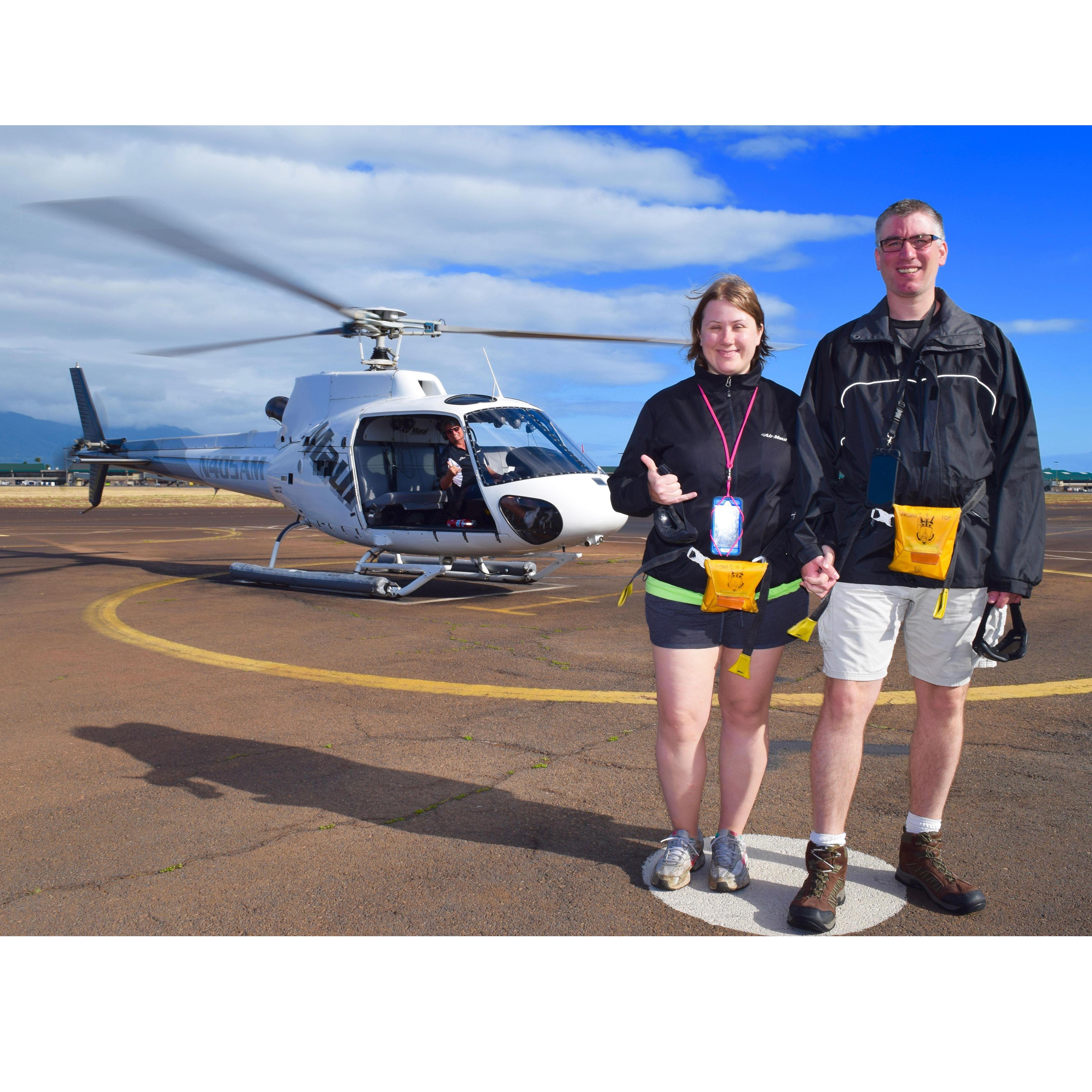 Before Maui Doors-Off Helicopter ride