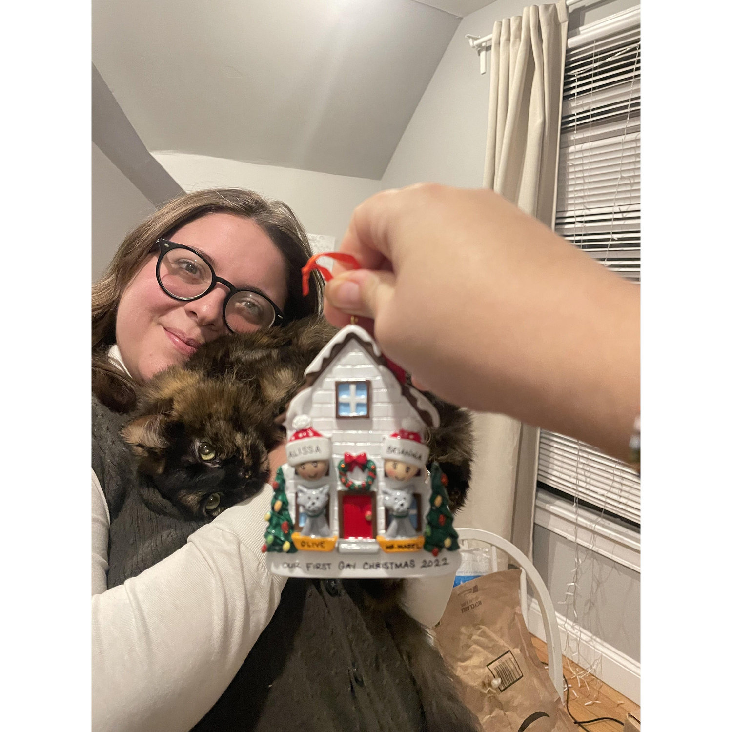our first Christmas as a family of four (Alissa, Brianna, Mabel, Olive)