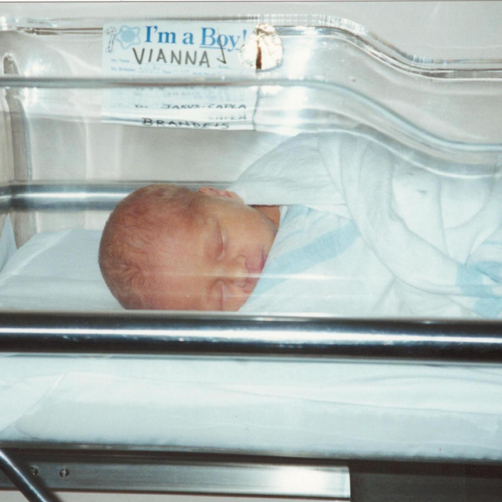 Adam just after he was born.
