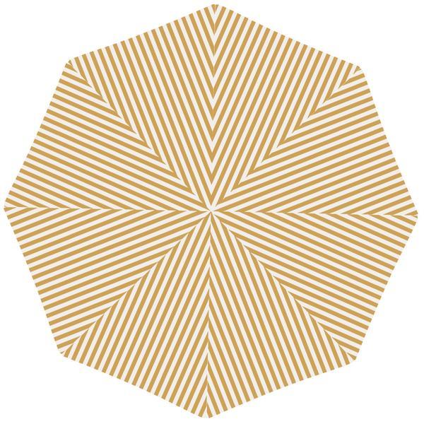 Gold Stripe Family Beach Umbrella