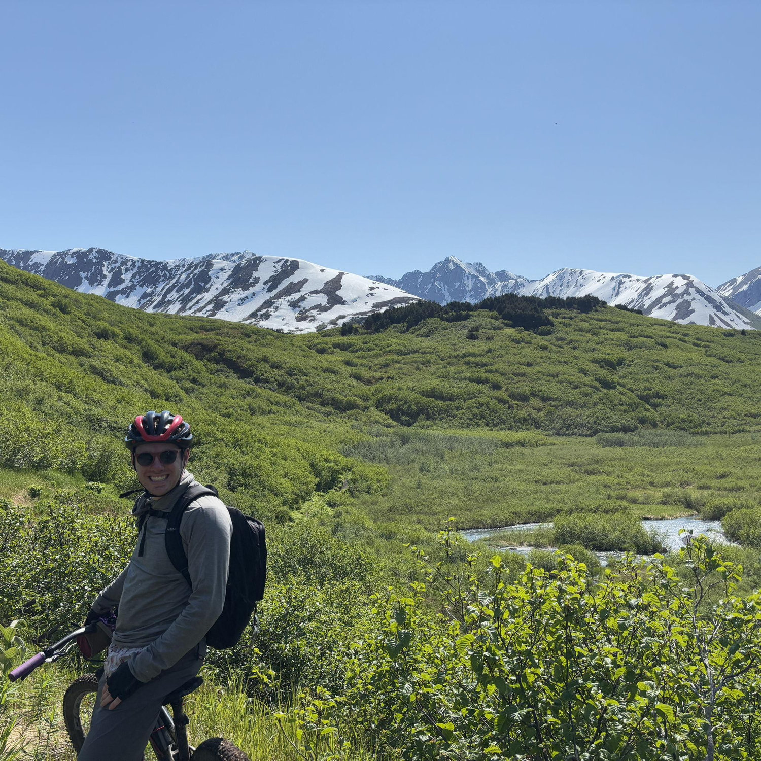 Mountain biking in Johnson Pass