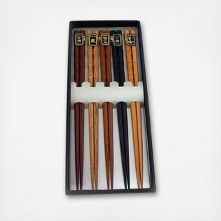 Wooden Chopsticks, Set of 5