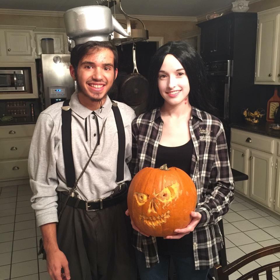 This photo marks our first Halloween together. - October 31, 2016