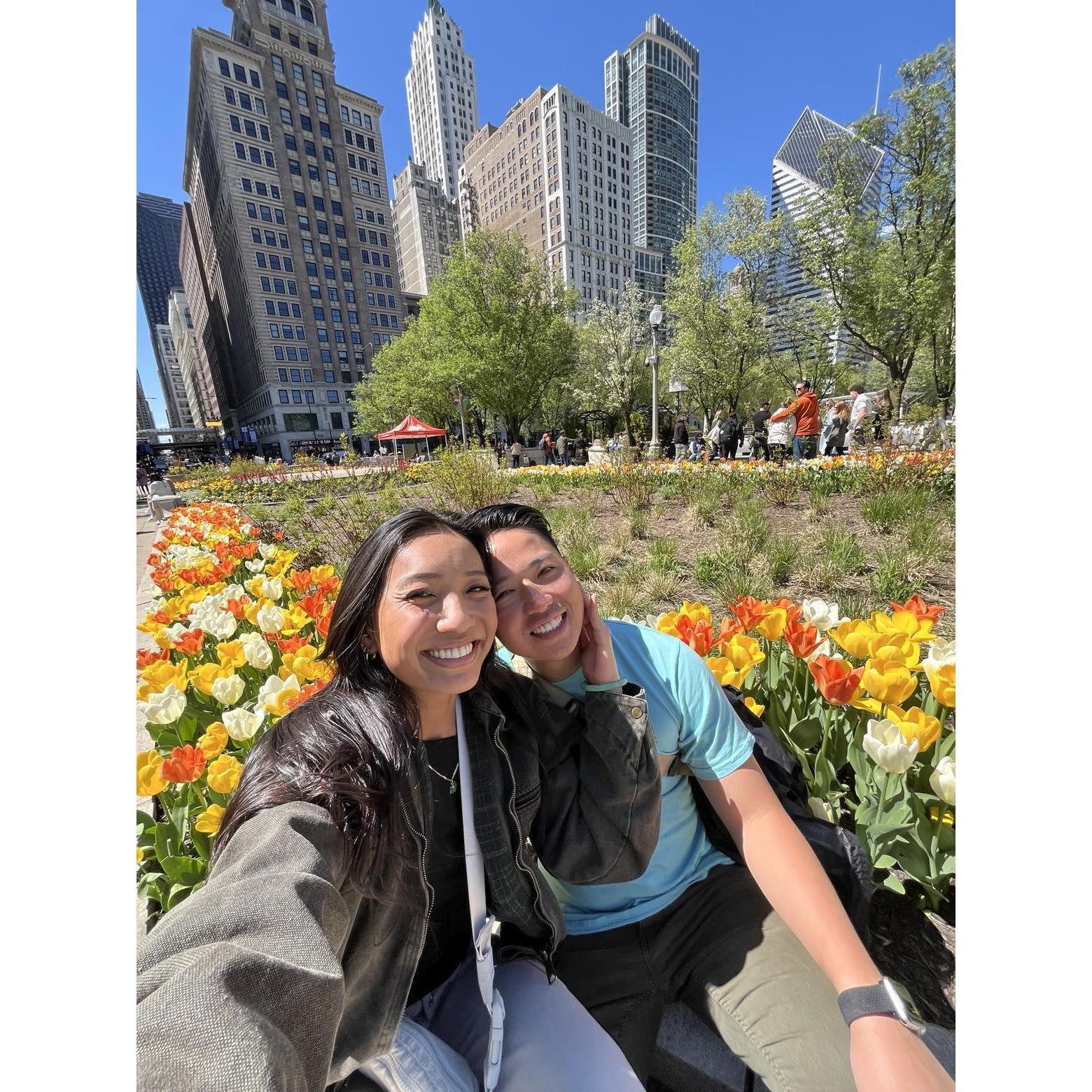 2024 - Diana and Jack celebrate 9 years in the Windy City