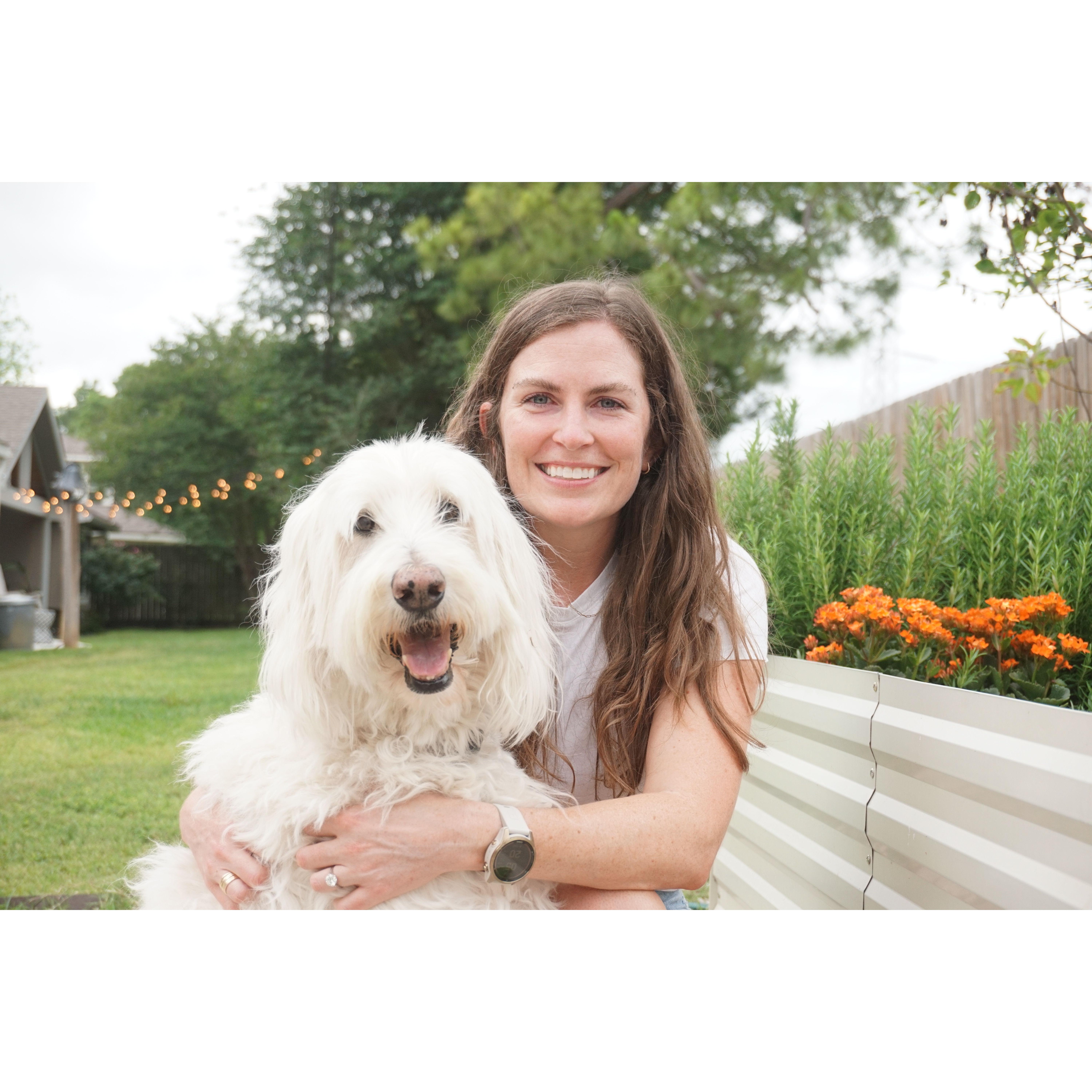 Leah with her bestest boy