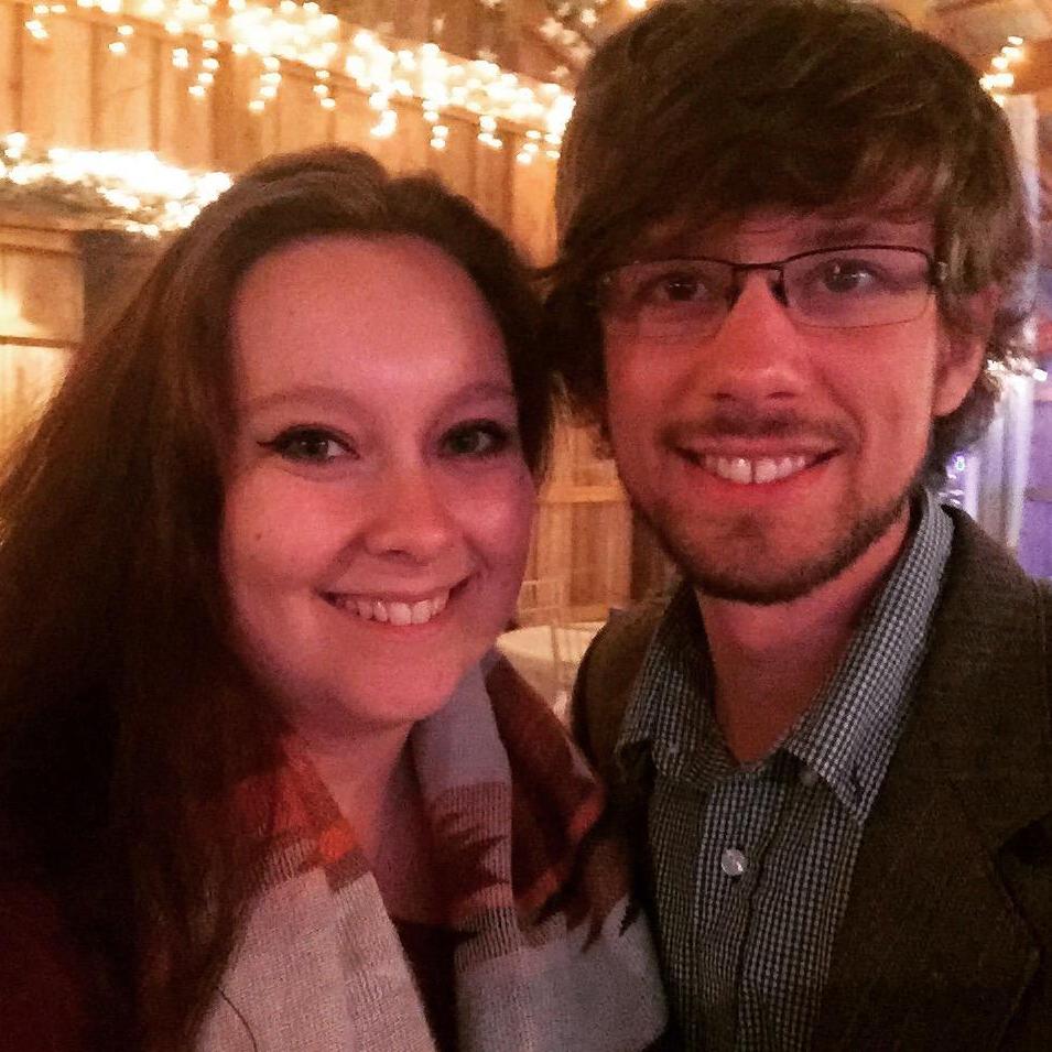 Anna and Austin at a family wedding in 2018.