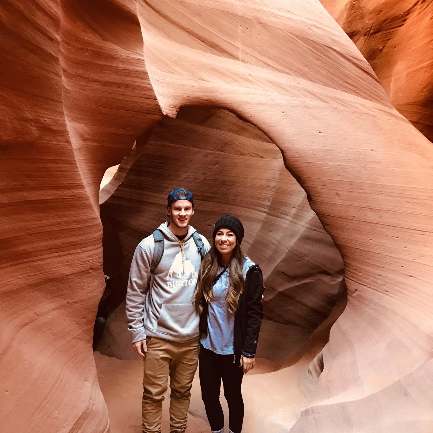 We love camping, roadtripping, and exploring the outdoors. This was our first big roadtrip where we explored Zion and Antelope Canyon.
2017