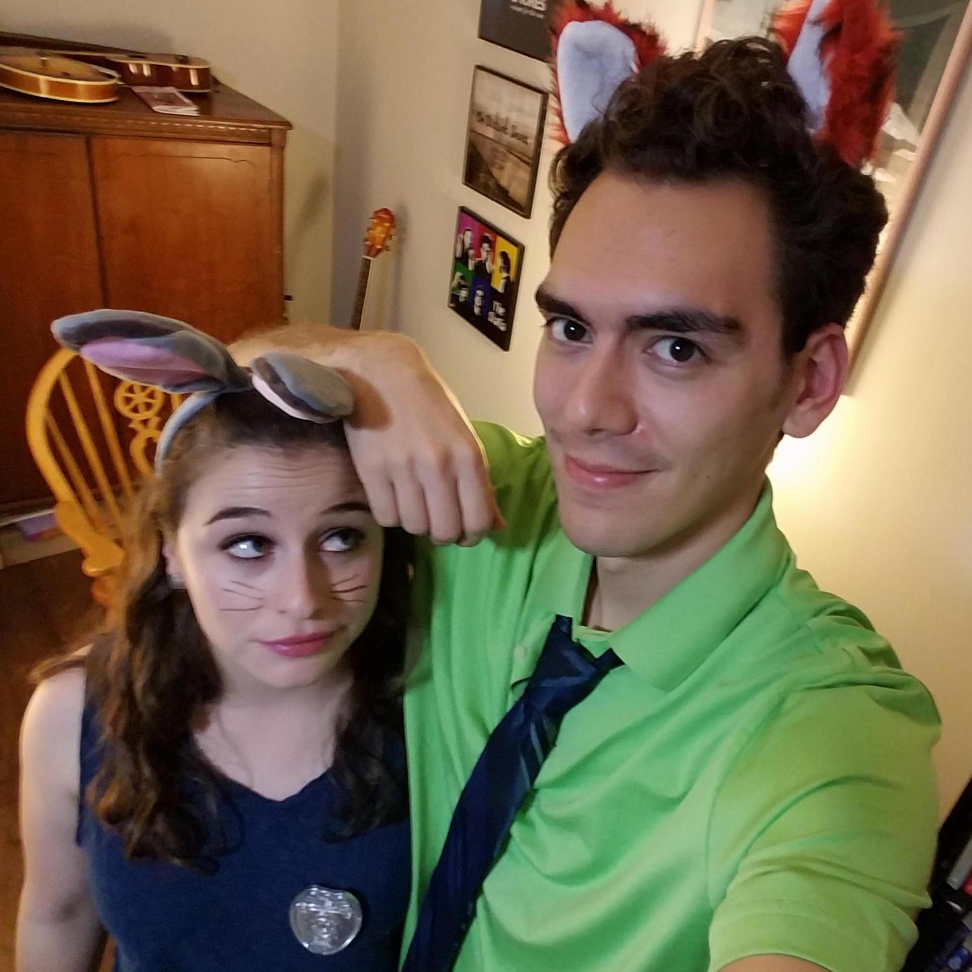 Halloween 2016. Judy Hopps and Nick Wilde from Zootopia