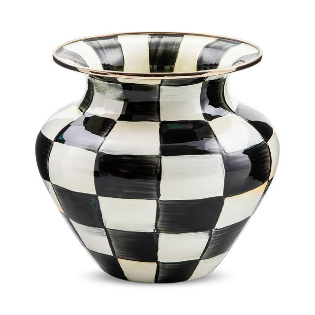 MacKenzie-Childs Courtly Check Enamel Vase, Large