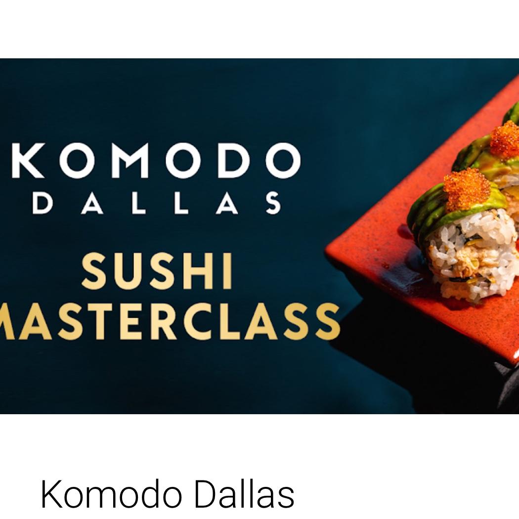 Komodo: Sushi Cooking Lesson For Two