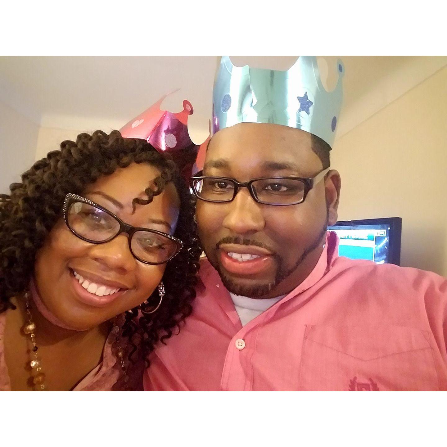 That time we were at a Thanksgiving dinner/gender reveal for our flower girl little Kennedy...clearly it was a GIRL!