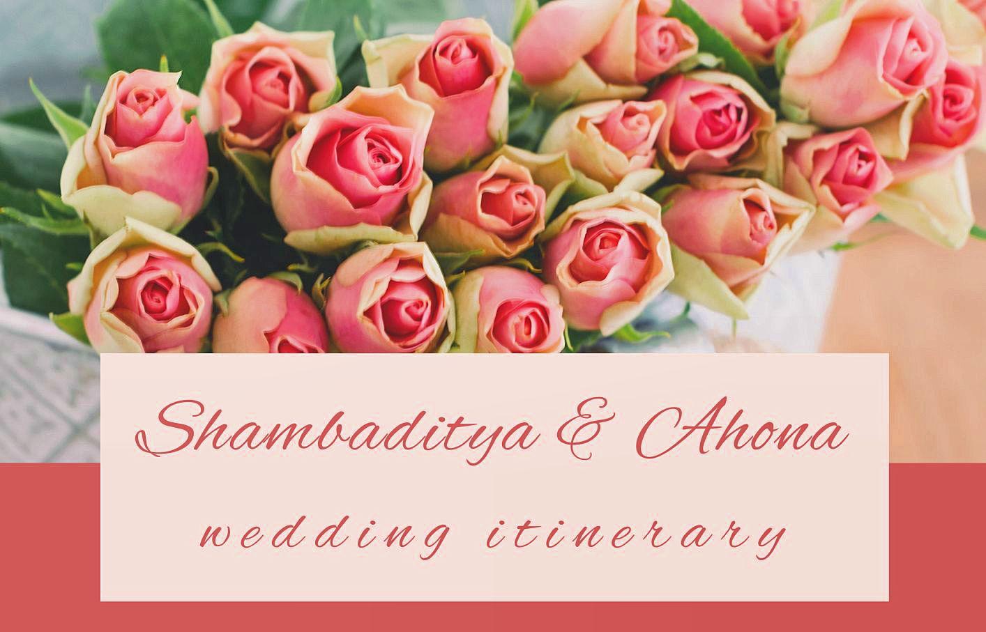 The Wedding Website of Shambaditya Ghosh and Ahona Datta