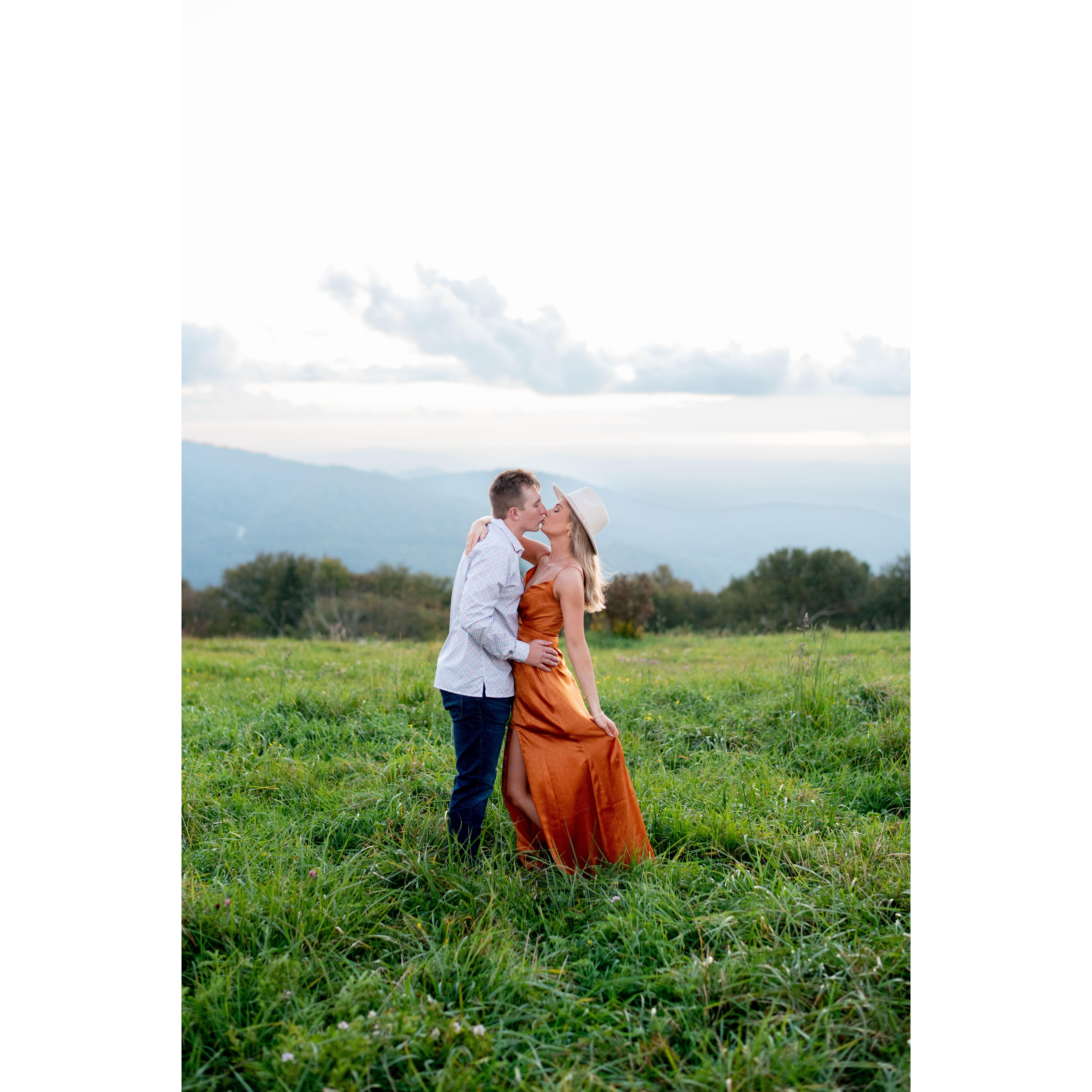 Engagement photoshoot in the Smoky Mountains