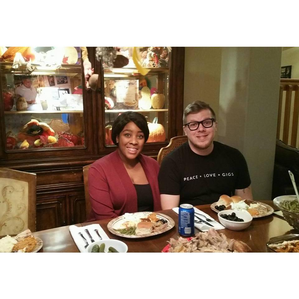 Our first Thanksgiving together.