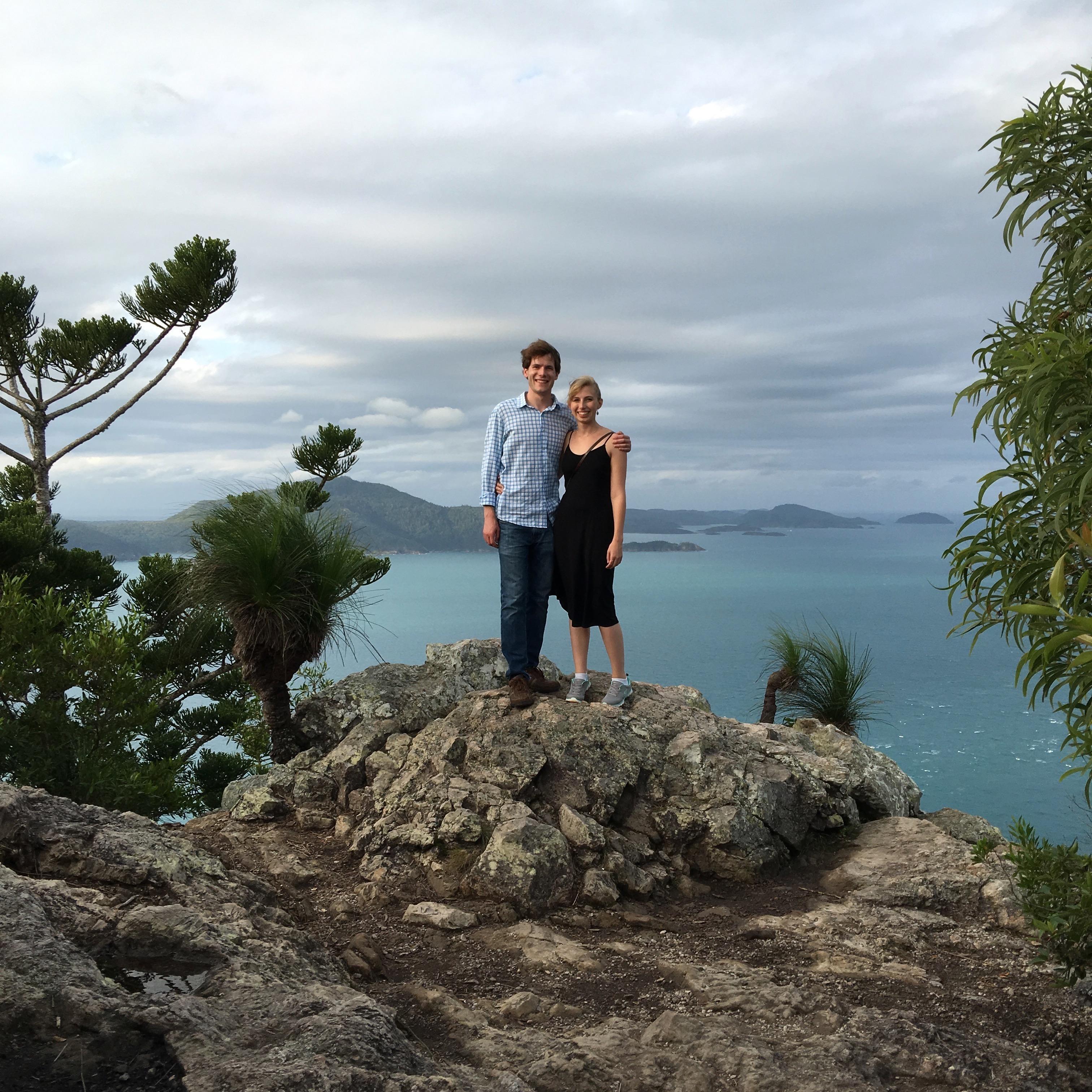 At the top of Hamilton Island in Australia