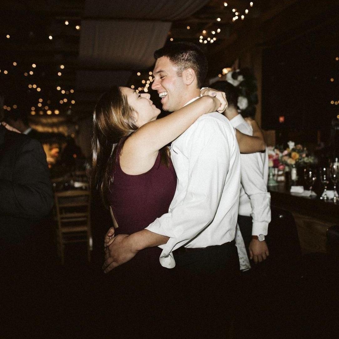 Dancing the night away celebrating Bryan and Addie's wedding.