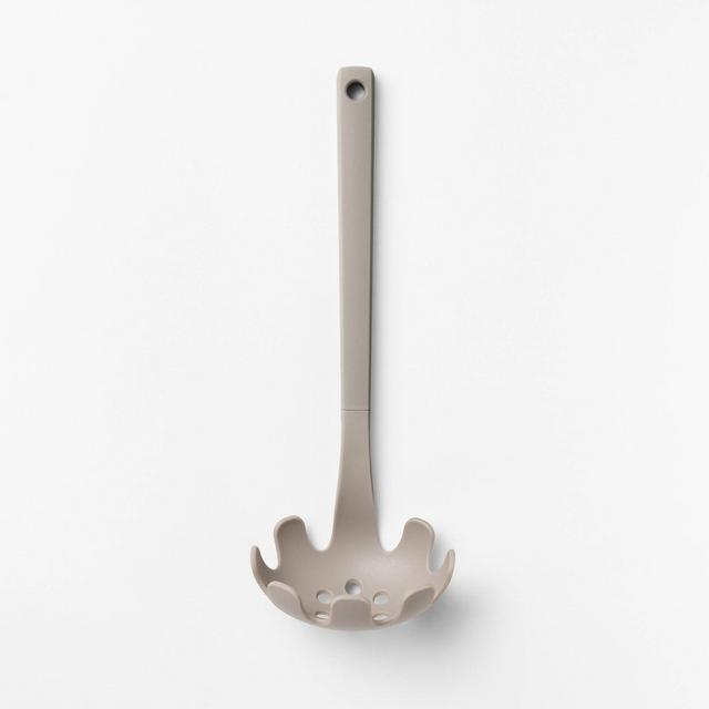 Soft Grip Nylon Pasta Spoon Gray - Figmint™