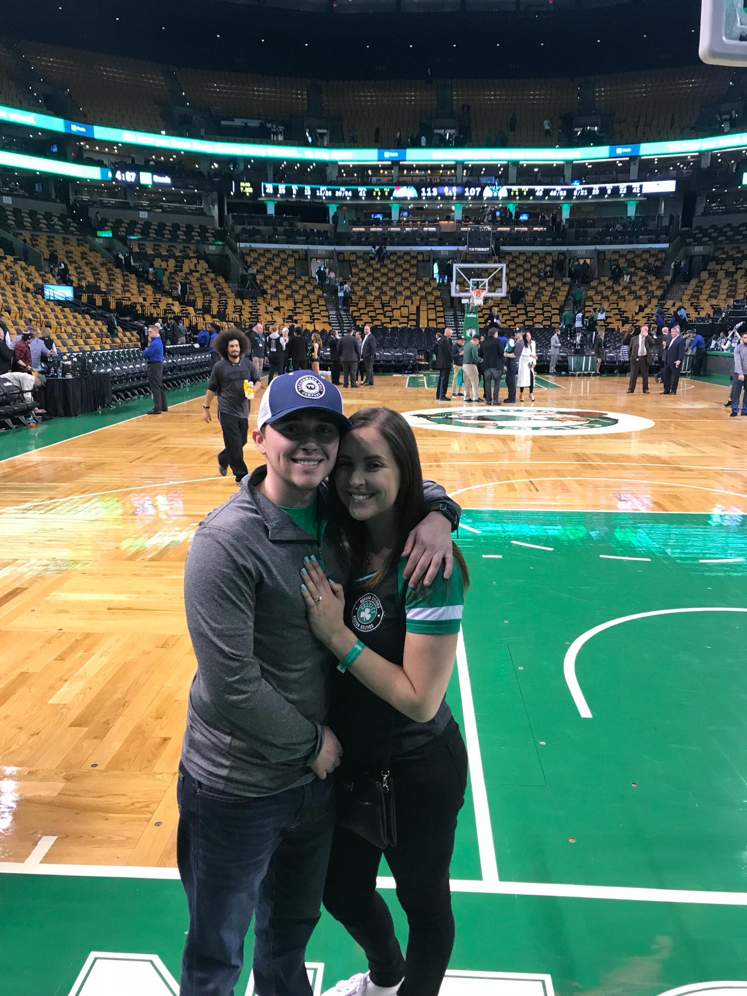 Court side Celtics