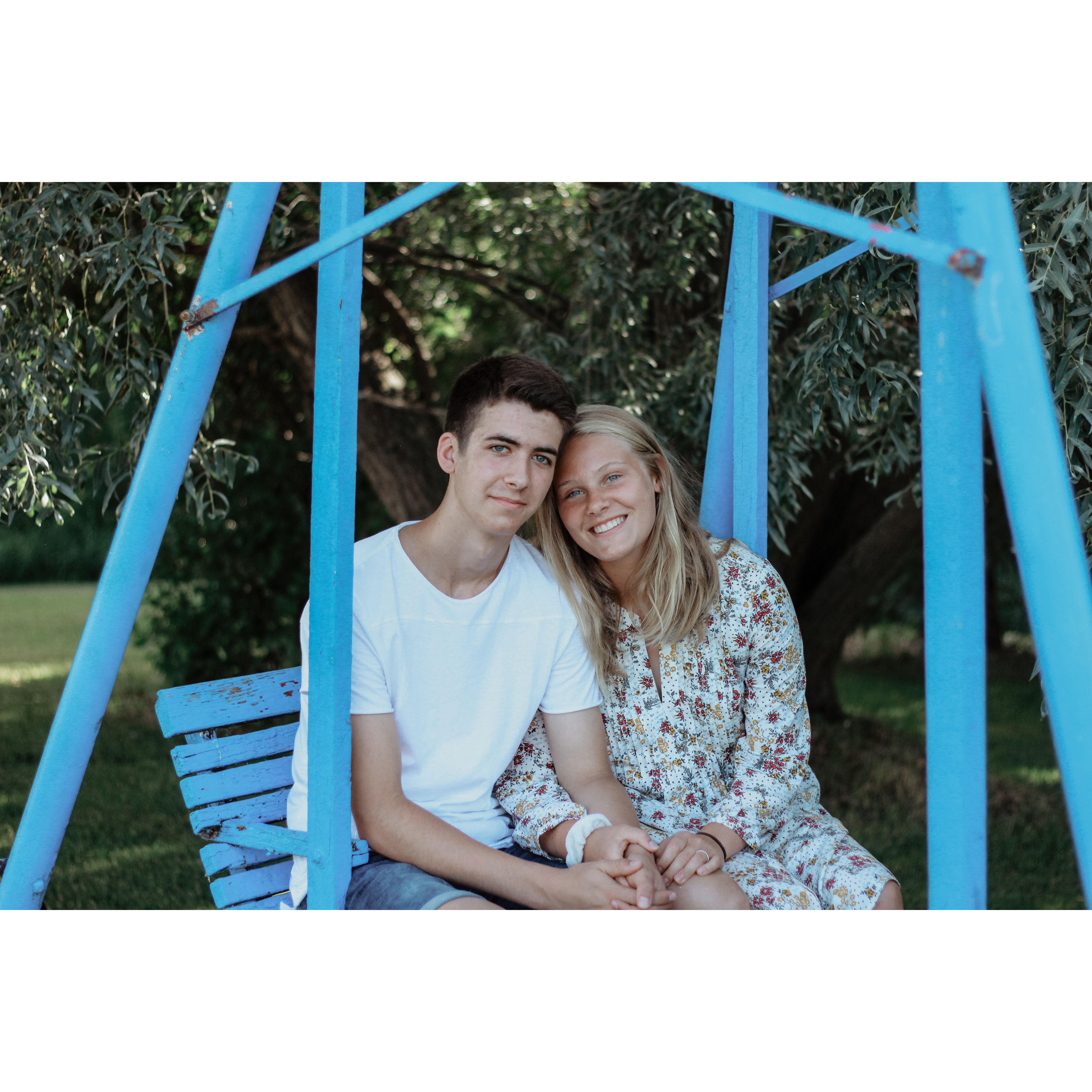 First photoshoot as a couple at the Edel farm