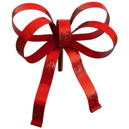 Red Bow Finial