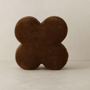 Velvet Clover Pillow - Cocoa