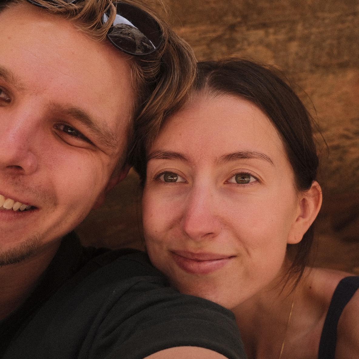 Jared and Liv's third road trip in Utah in 2024. We were taking a well deserved break after hiking through one of Utah's many slot canyons.