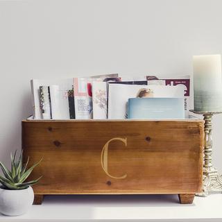 Personalized Wooden Wine Trough