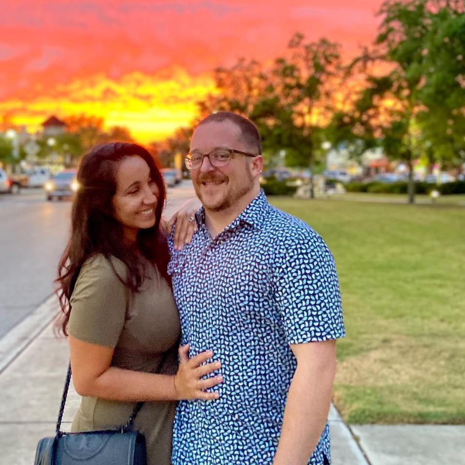 A gorgeous sunset the night we got engaged