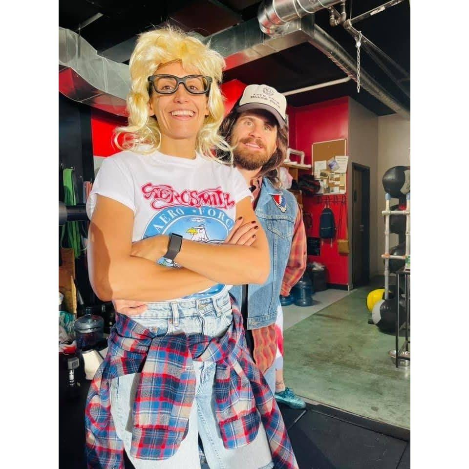 Wayne and Garth spotted at Undisputed Fitness in Santa Fe, NM. October 2021.