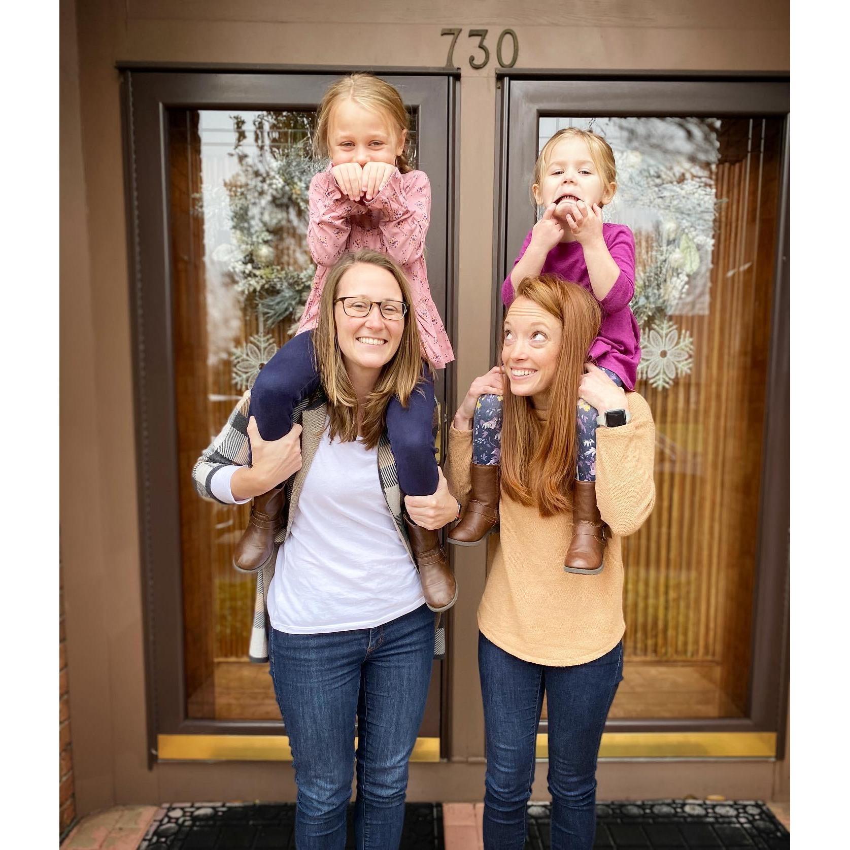 Hanging out with the coolest flower girls around