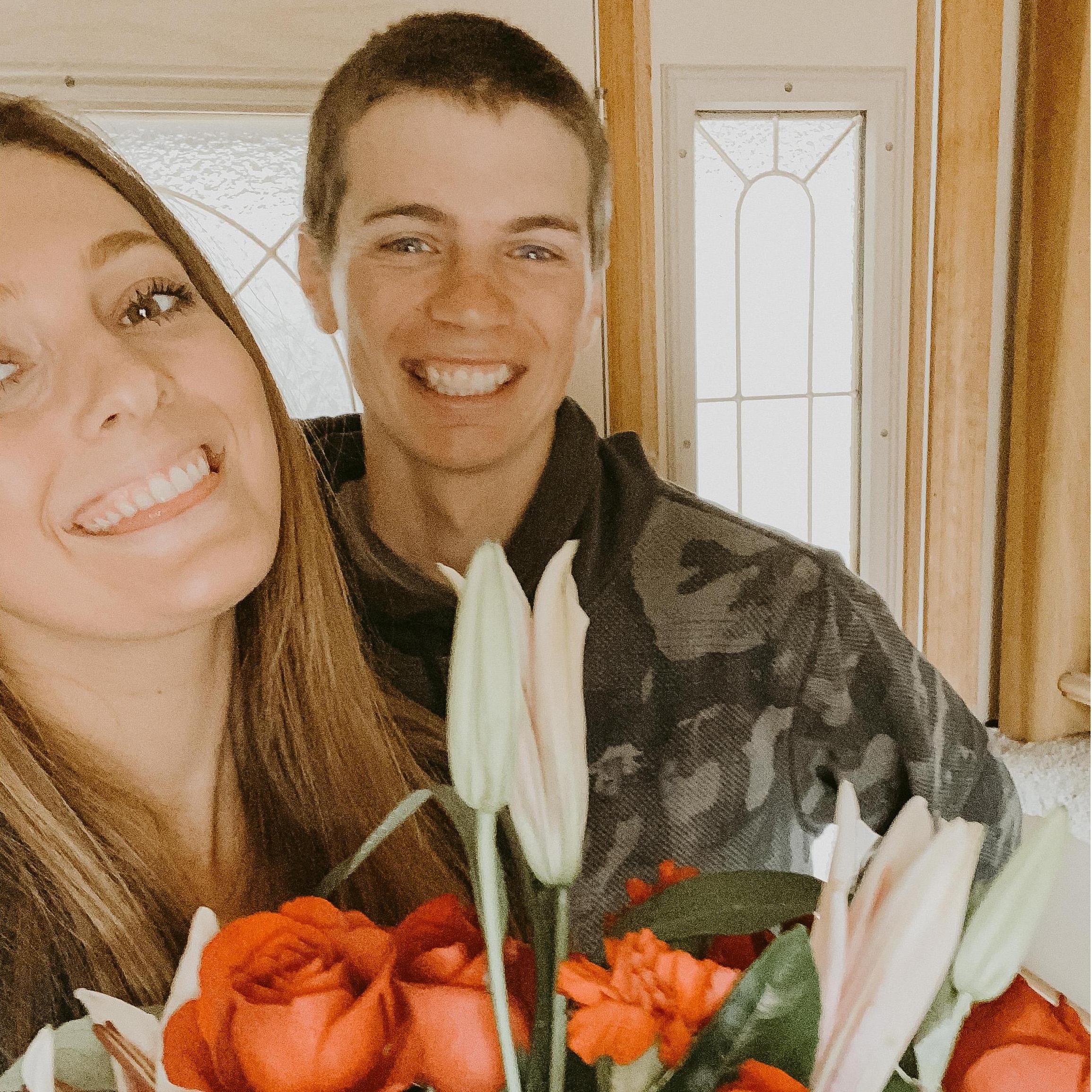 this was taken the morning of the surprise proposal, 2020