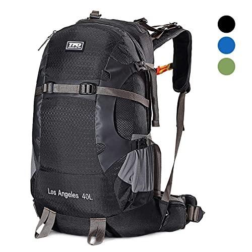 TFO External Frame Hiking Backpack 40L Breathable Waterproof Rain Cover Lightweight