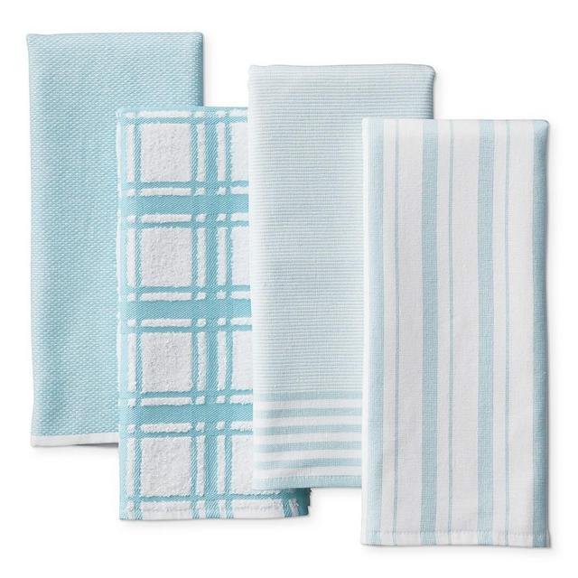 Williams Sonoma Multi-Pack Absorbent Towels, Set of 4, Sky Blue
