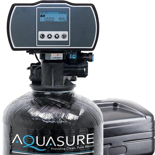 Aquasure Harmony Series 32,000 Grains Whole House Water Softener with High Performance Automatic Digital Metered Control Head | Reduces Hardness & Minerals | Improve Water Quality | For 1-2 bathrooms