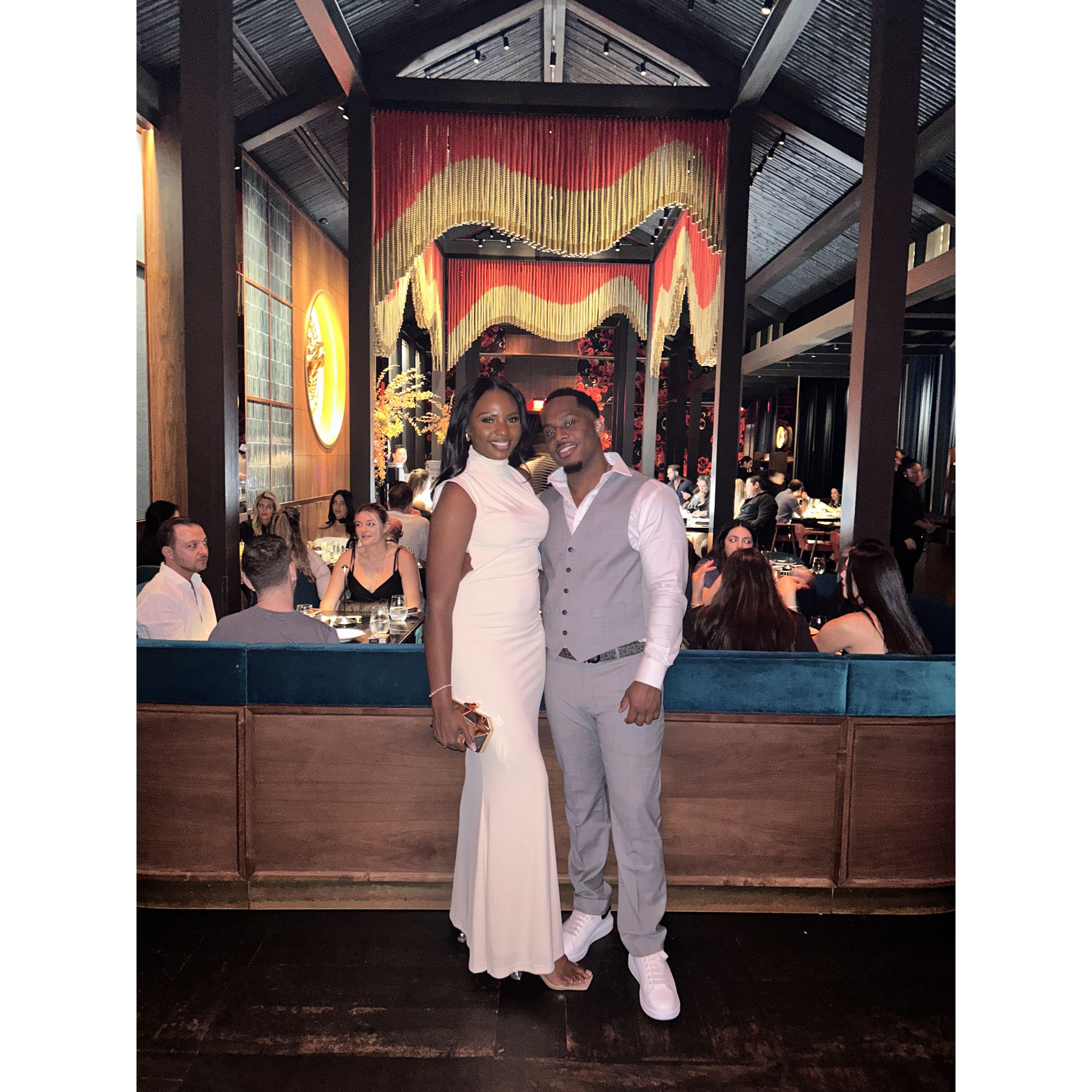 The night he surprised me with a dinner with family and friends for my 35th birthday