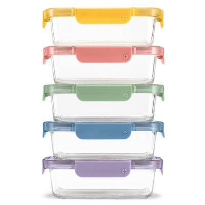 Ello 10pc Colorlock Meal Prep Food Storage Container Set