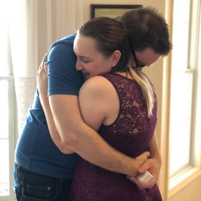 April 2019. Easter with the McCormick/Eisengruber Family. Gifting Dom a beautiful engagement ring